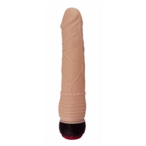 Massive Dong 21 CM Titreimli Vibratr Kaln Realistik Dildo