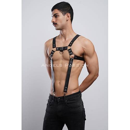 Erkek Gs Harness, Erkek Deri Pantolon Asks, Erkek Clubwear - APFTM23