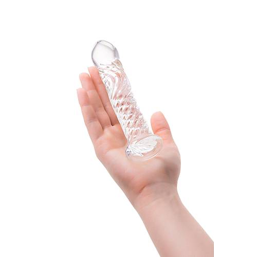Sexus Glass Cam Dildo, Şeffaf,16,5 cm