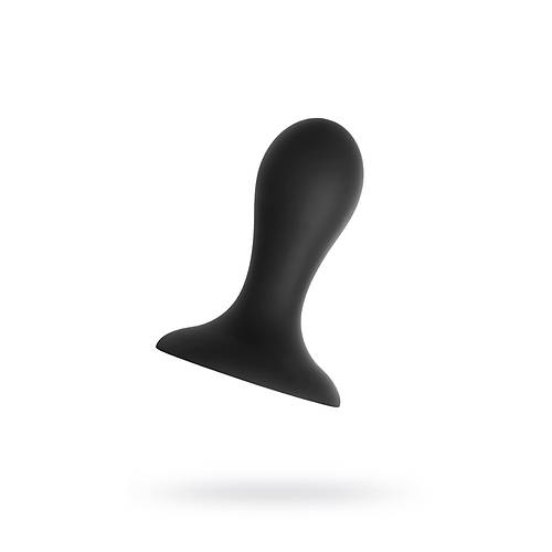 Erotist Hidro Anal Plug, S, silikon, siyah, 8,5 cm