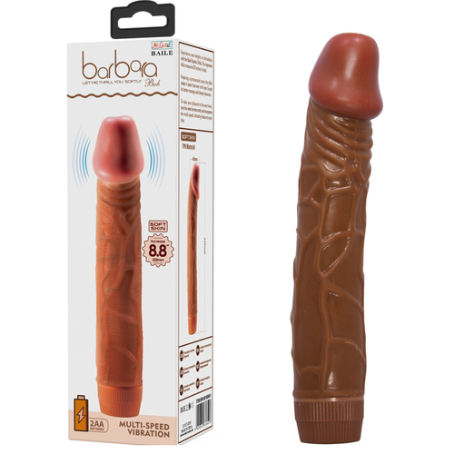 Zenci Gl Titreimli 23 Cm Vibratr Realistik Dildo