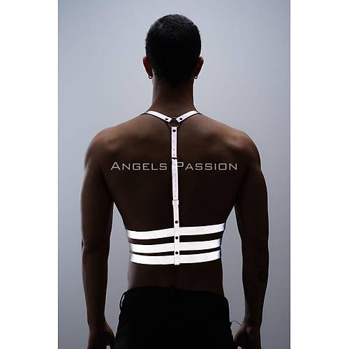 Reflektrl (Karanlkta Parlayan) Erkek Gs Harness, Parti Aksesuar, Clubwear - APFTM17