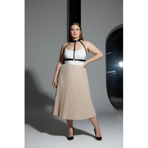 B�y�k Beden Siyah Kad�n Kemer Ayarlanabilir Deri V�cut Harness Aksesuar� - APFT653