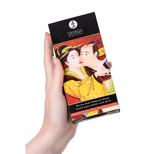 Shunga "lahi Zevk" dudak parlatcs, buzlu ate etkisi, ilek ve ampanya, 10 ml