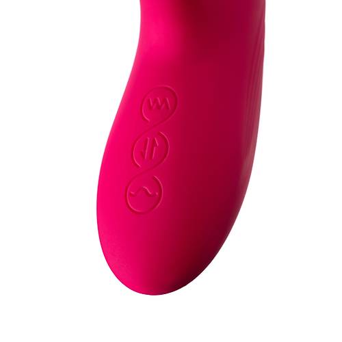 Klitoral uyarcl vibratr JOS Seri, silikon, pembe, 22 cm