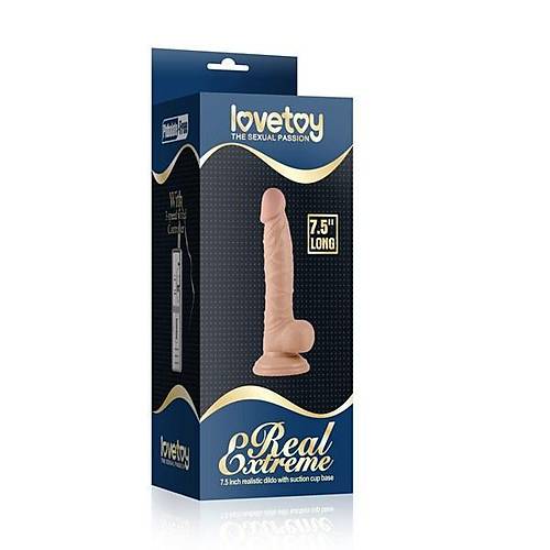 Real Extreme 19 CM Vantuzlu Sper Gereki Realistik Penis Dildo