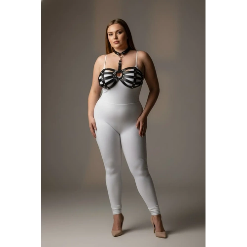B�y�k Beden Siyah Kad�n Harness Tak�m ��k Deri Fantezi Aksesuar - APFT224