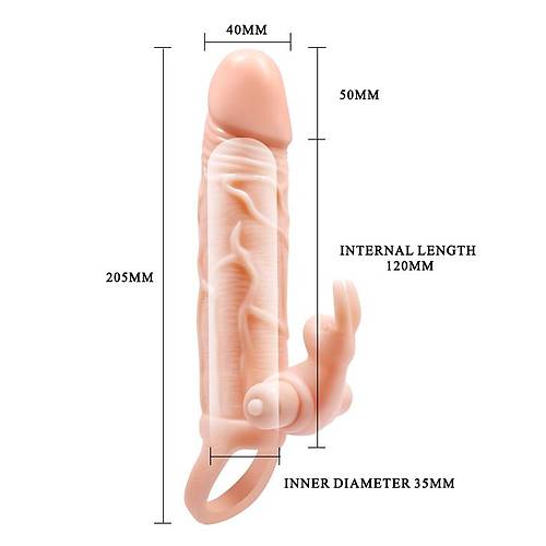 5 cm Dolgulu 10 Hz Titreimli Sper Realistik Penis Klf