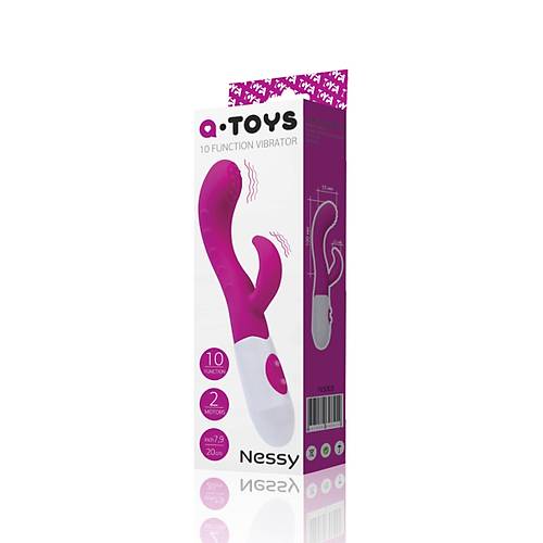 A-Toys by RED Nessy Klitoral Uyarc Vibratr, silikon, pembe, 20 cm