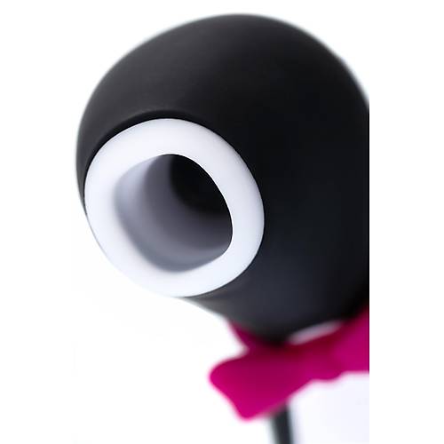 Satisfyer Penguin Vakum Dalgas Klitoris Vibratr, silikon, siyah, 11,5 cm