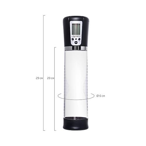 Sexus Men Otomatik Penis Pompas Expert Alrik, ABS plastik, Siyah, 29 cm