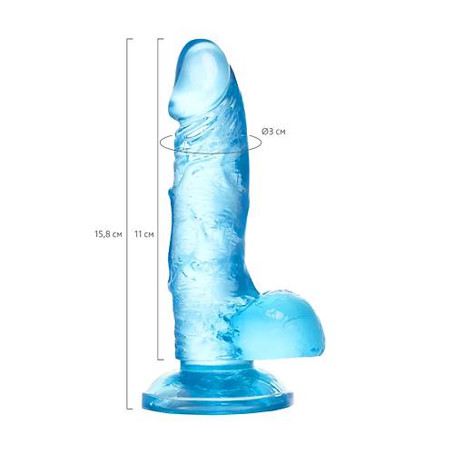 A-Toys by RED  Jel Dildo, TPE, Cam gbei, 15,8 cm