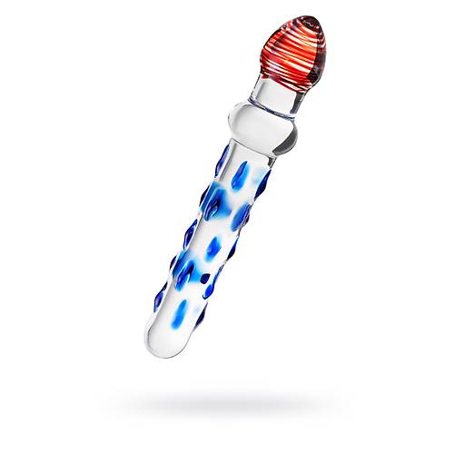 Sexus Glass ift Tarafl Cam Dildo, effaf, 20 cm