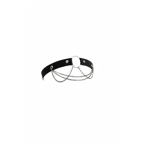 Siyah Kad�n Bacak Band�, Zincir Detayl� Metal Halkal� Bacak Band� - APFT395