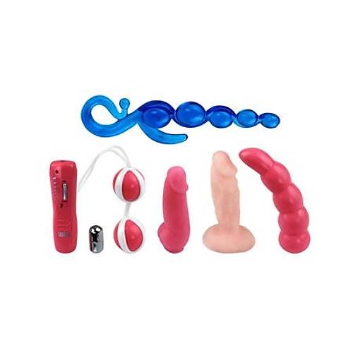 Beauty Kit 6 Para Titreimli Vibratr Set Anal Plug