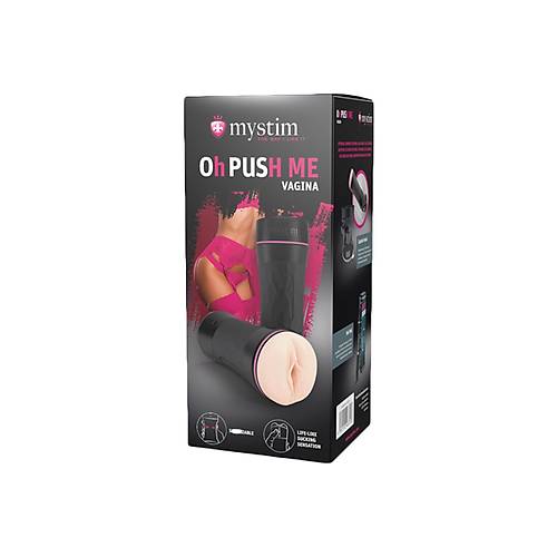 Mystim OH PUSH ME Vajina Masturbator, TPE, Ten, 21,5 cm