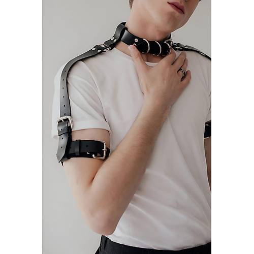 Boyun - Pazu ve Omuz Detayl k Erkek Harness - APFTM90