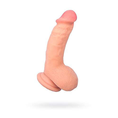 RealStick Elite Oliver Dildo, TPR, effaf, 18,5 cm