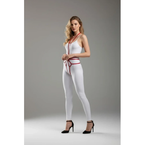 K�rm�z� Body Harness Deri Halka Detayl� V�cut Aksesuar� - APFT339