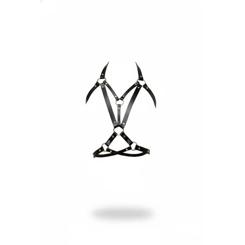 Siyah Kad�n Kemer Metal Halkal� V�cut Aksesuar� - APFT744