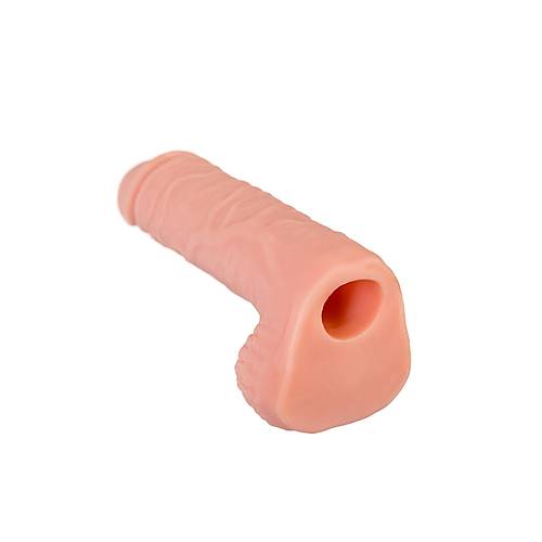 XLover by TOYFA Penis Klf  Boyut Artrc, Skrotumlu, TPE, Ten Rengi, 16 cm