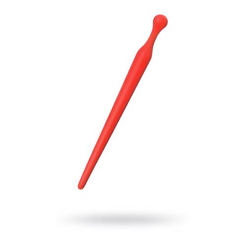 Black & Red by  Penis Plug, Silikon, Krmz, 10 cm