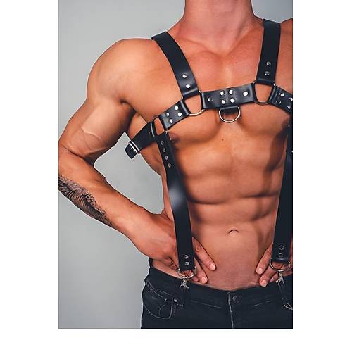 Fantazi Erkek Giyim Deri Harness - APFTM23