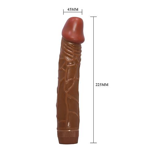 Zenci Gl Titreimli 23 Cm Vibratr Realistik Dildo