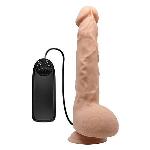 25 Cm Titreimli Vantuzlu Gereki Realistik Dildo Penis