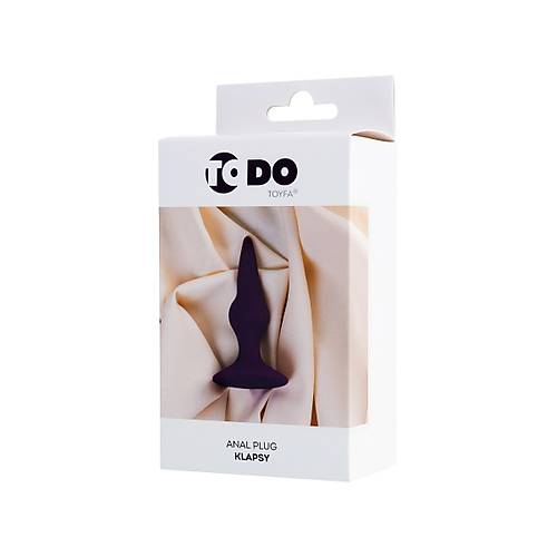 ToDo by RED Klapsy Anal Plug, Silikon, Mor, 10,5 cm,  3 cm