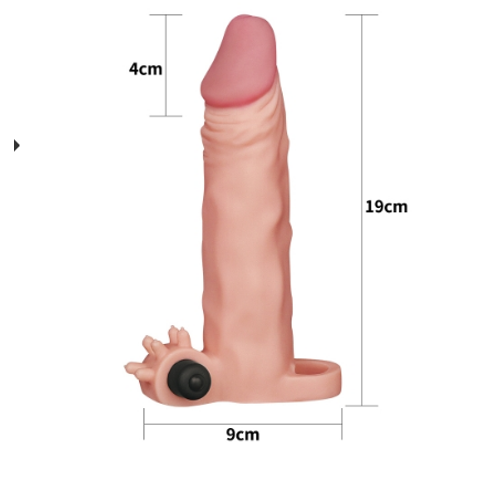 LOVETOY X-TENDER Realistik Titreimli Uzatmal Penis Klf