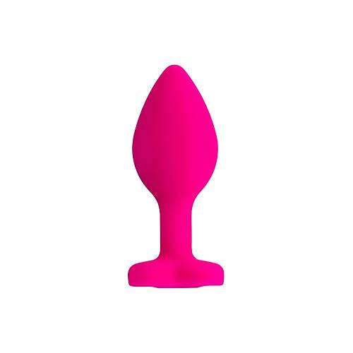 ToDo by RED Diamond Heart Anal Plug, silikon, pembe, 7 cm,  2 cm, 18 g