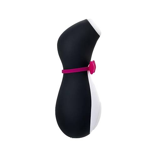 Satisfyer Penguin Vakum Dalgas Klitoris Vibratr, silikon, siyah, 11,5 cm