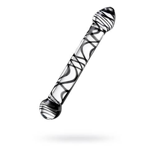 ift tarafl yapay penis Sexus Glass, cam, transparan, 20,5 cm