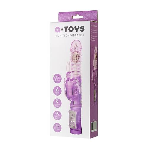 A-Toys by RED Serk High-Tech  Klitoral Uyarc Vibratr, TPE, mor, 24,5 cm