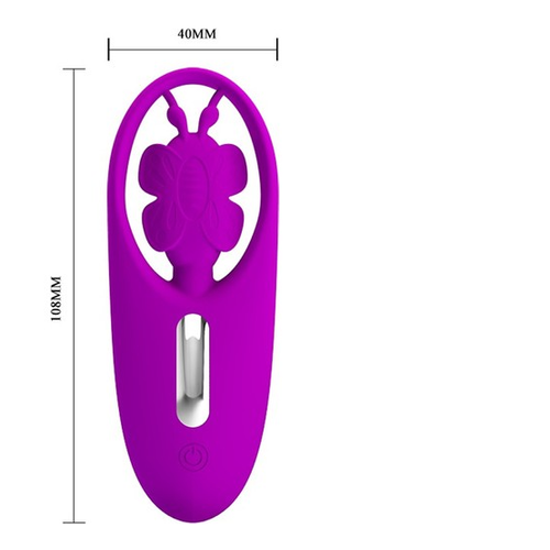 Giyilebilir Kelebek Vibratr Grnmez Klot Mastrbator 12 Titreimli USB arjl