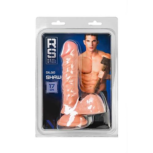 RealStick Nude Shaw, PVC, Et, 17 cm Gereki yapay Penis