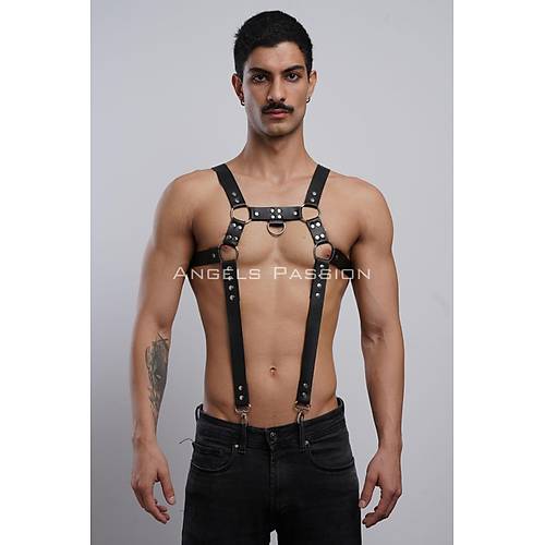 Erkek Gs Harness, Erkek Deri Pantolon Asks, Erkek Clubwear - APFTM23