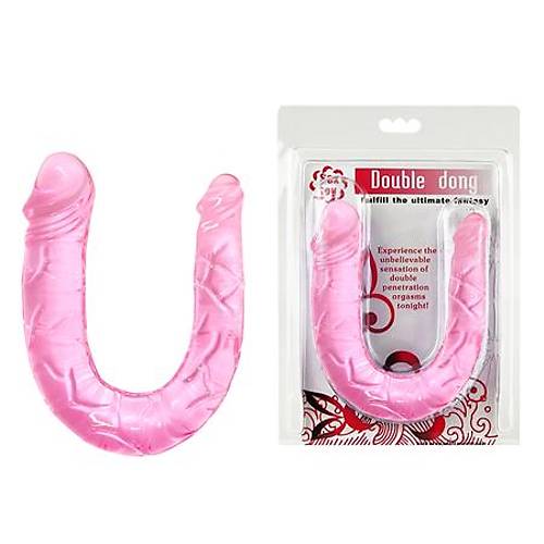 Double Dong 30cm ift Tarafl Jel Yumuak Vibratr Penis Dildo