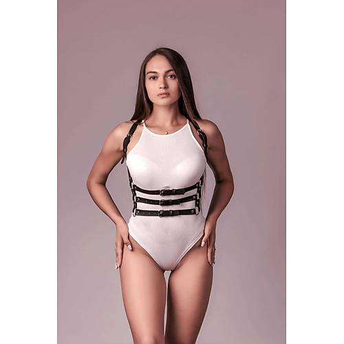 3 Sral Gs Harness, Club Aksesuar, Seksi Deri Dans Aksesuar - APFT600