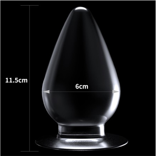 12 cm Vantuzlu Ultra Soft Anal Plug effaf