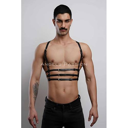 3 Sral Erkek Gs Harness, k T-Shirt zeri Aksesuar - APFTM107