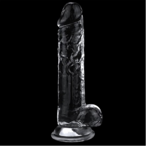 Vantuzlu effaf Dildo 19 Cm