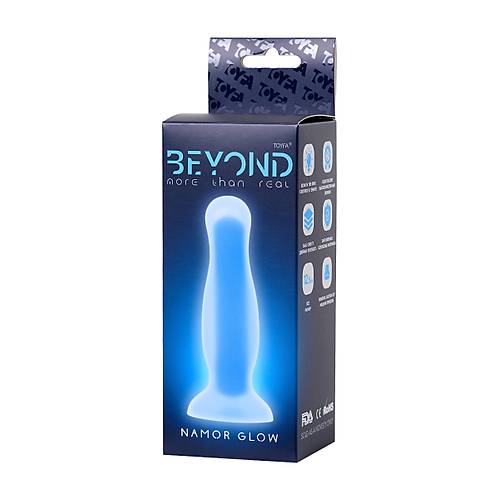 Beyond by RED Namor Glow Karanlkta Parlayan Anal Plug, Silikon, effaf, 12,5 cm