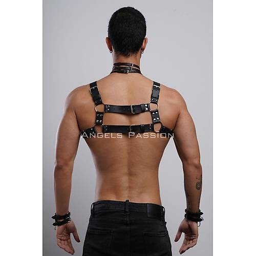 Gay Fantazi Giyim, Erkek Partywear, Tecnowear, Erkek Gs Harness- APFTM55