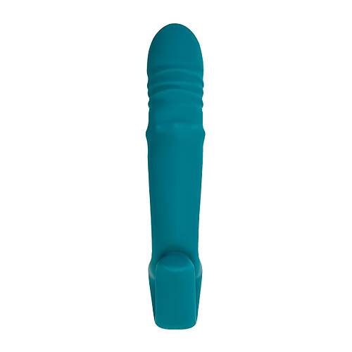 JOS Mija Up&Down Fonksiyonlu ve Uyarc Halkal Silikon Vibratr  Yeil, 19 cm