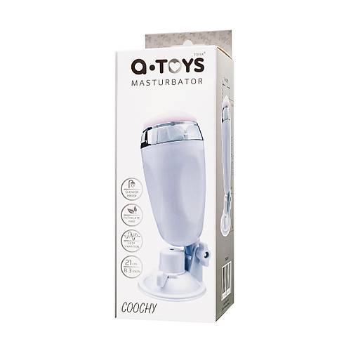 A-Toys by TOYFA Coochy gereki Masturbator, TPR, beyaz, 21 cm