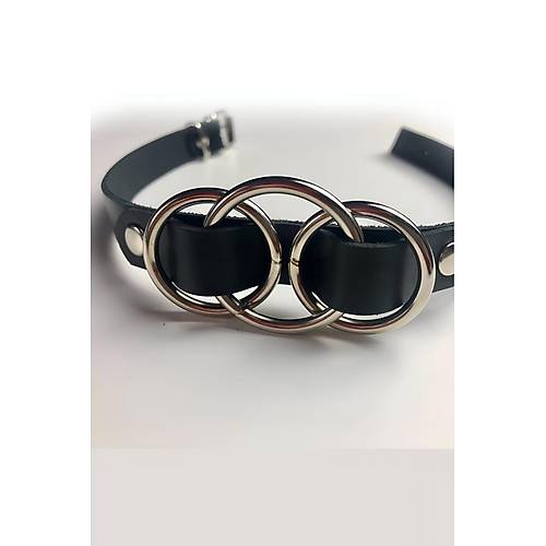 l Halka Detayl Ayarl k Deri Choker - APFT681