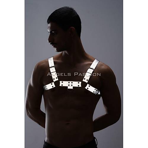 Karanlkta Parlayan - Reflektrl Erkek Gs Harness, Erkek Partywear - APFTM149