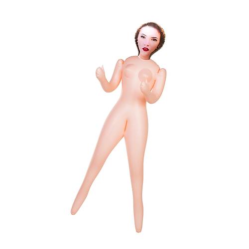 Dolls-X by TOYFA Jennifer ime bebek, kahverengi sal, iki delikli, 160 cm